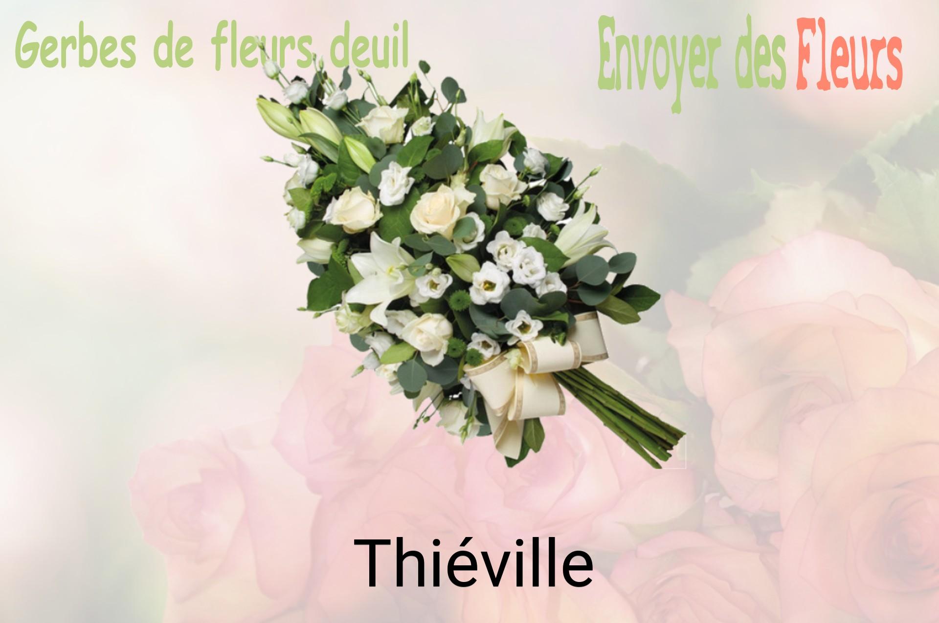 Gerbe de fleurs de deuil livrée à Thiéville